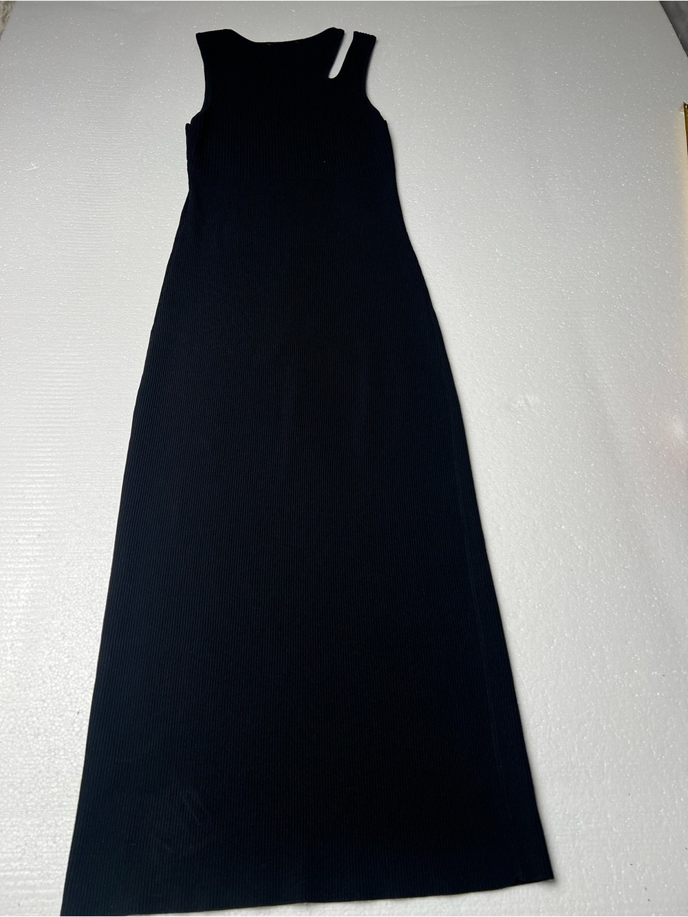ALL: ROW Black Ribbed Maxi Tank Dress SIZE S - Picture 15 of 15